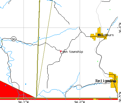 Ash township, MO map