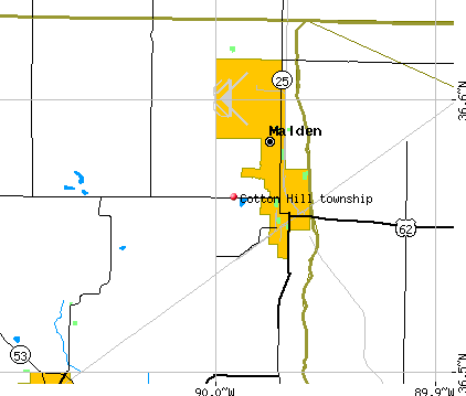 Cotton Hill township, MO map