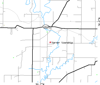 Varner township, MO map