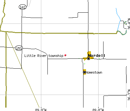 Little River township, MO map
