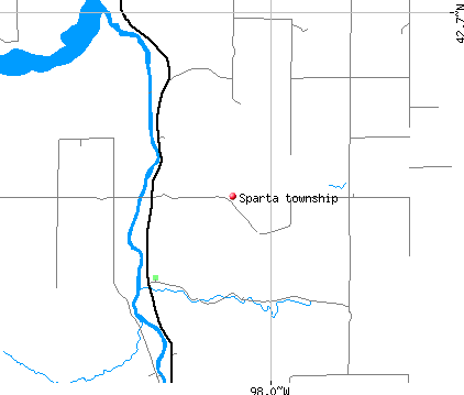 Sparta township, NE map