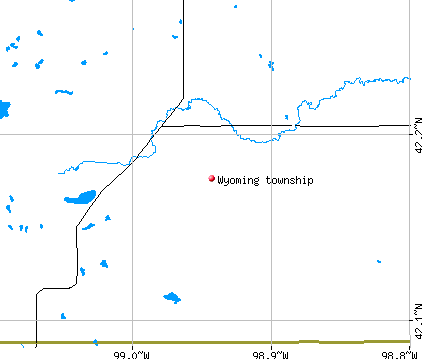 Wyoming township, NE map