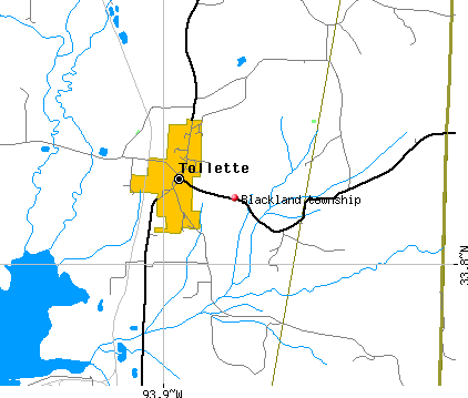 Blackland township, AR map