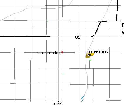 Union township, NE map