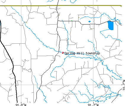 Spring Hill township, AR map