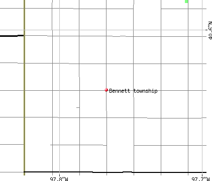 Bennett township, NE map