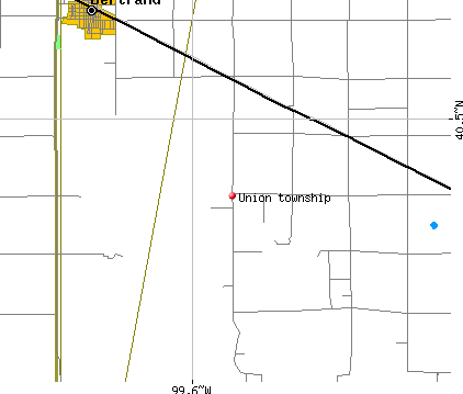 Union township, NE map