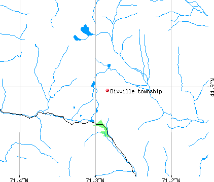 Dixville township, NH map
