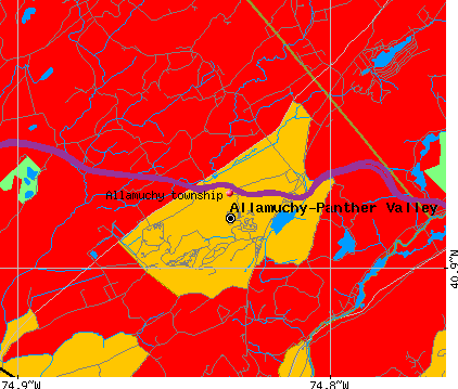 Allamuchy township, NJ map