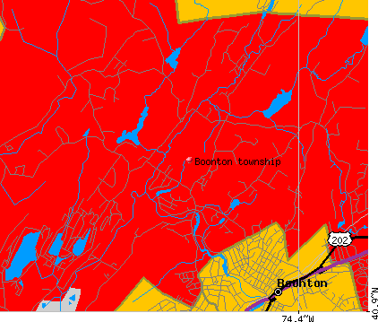 Boonton township, NJ map