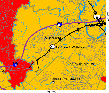 Fairfield township, NJ map