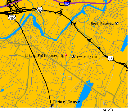Little Falls township, NJ map