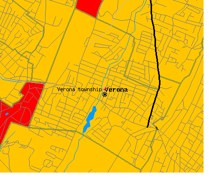 Verona township, NJ map