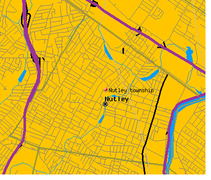 Nutley township, NJ map