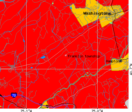 Franklin township, NJ map