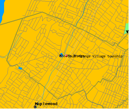 South Orange Village township, NJ map