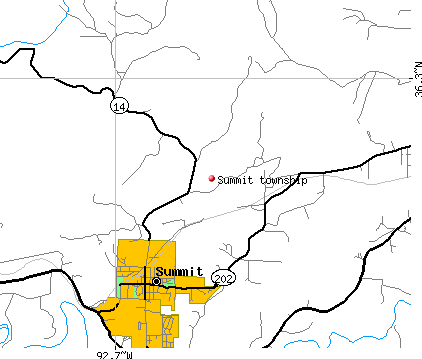 Summit township, AR map