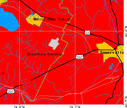 Branchburg township, NJ map