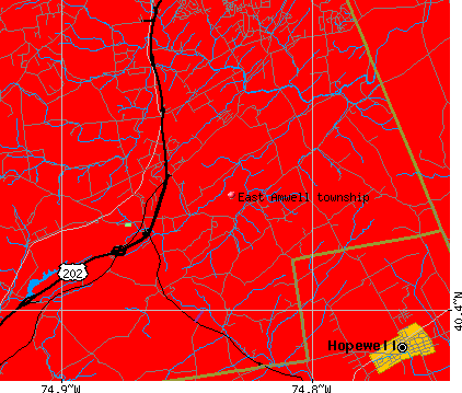 East Amwell township, NJ map