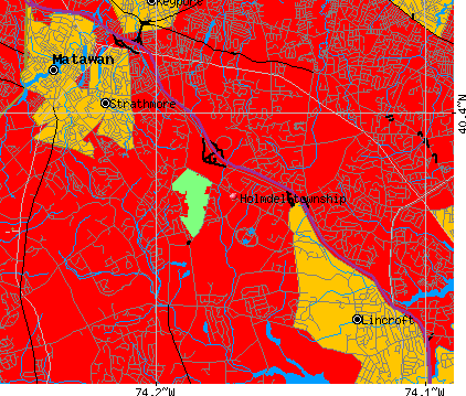 Holmdel township, NJ map