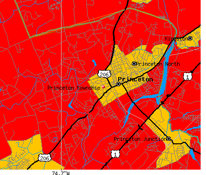 Princeton township, NJ map