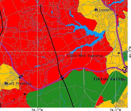 Colts Neck township, NJ map