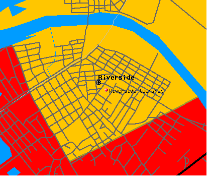 Riverside township, NJ map