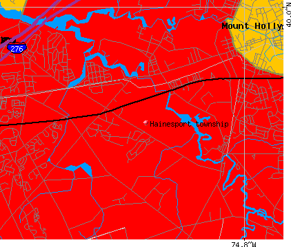 Hainesport township, NJ map