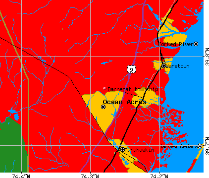 Barnegat township, NJ map