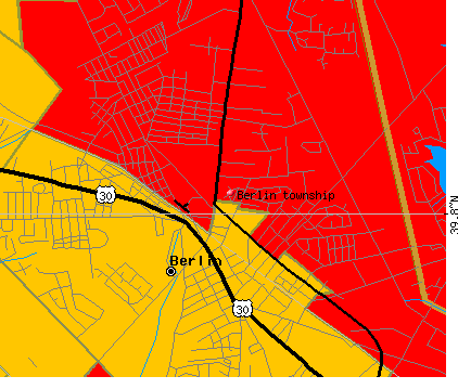 Berlin township, NJ map