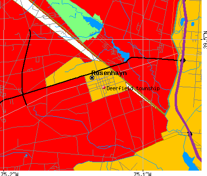 Deerfield township, NJ map