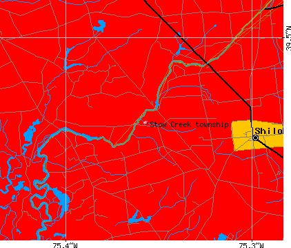 Stow Creek township, NJ map