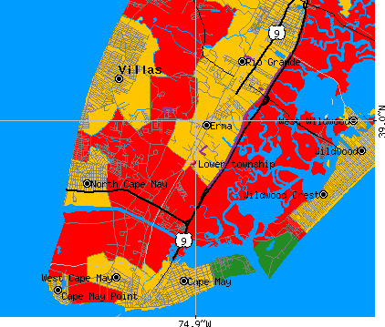 Lower township, NJ map