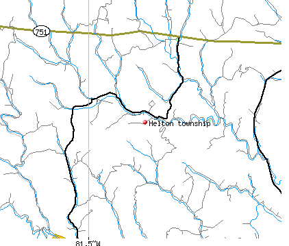 Helton township, NC map