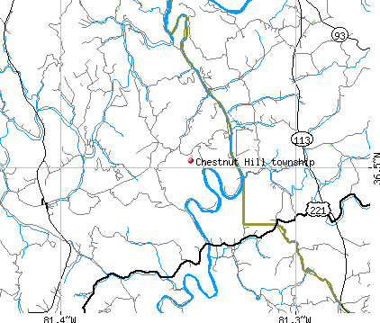 Chestnut Hill township, NC map