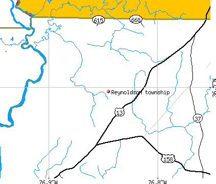 Reynoldson township, NC map