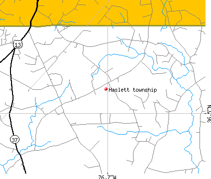 Haslett township, NC map