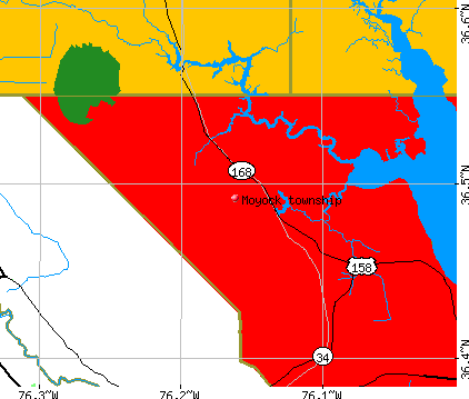 Moyock township, NC map