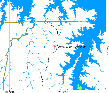 Townsville township, NC map