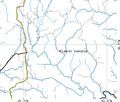 Laurel township, NC map