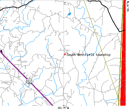 South Westfield township, NC map