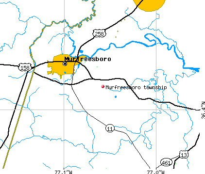 Murfreesboro township, NC map