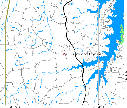 Williamsboro township, NC map
