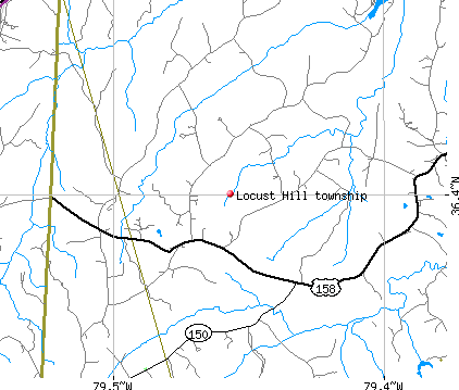 Locust Hill township, NC map