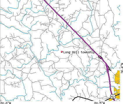 Long Hill township, NC map