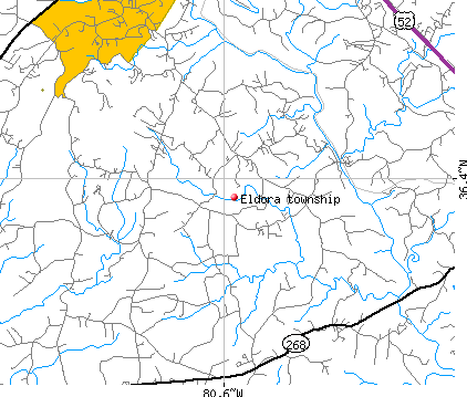 Eldora township, NC map