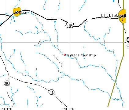 Judkins township, NC map
