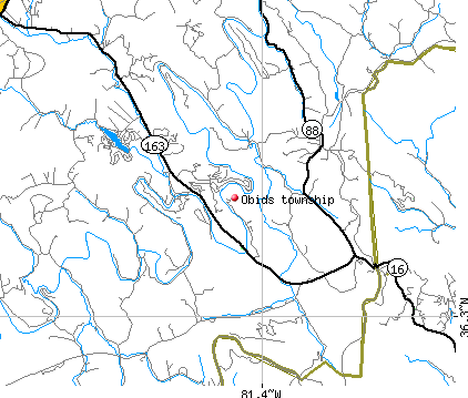 Obids township, NC map
