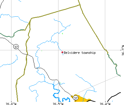 Belvidere township, NC map