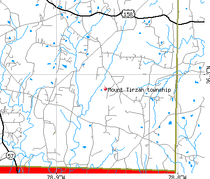 Mount Tirzah township, NC map